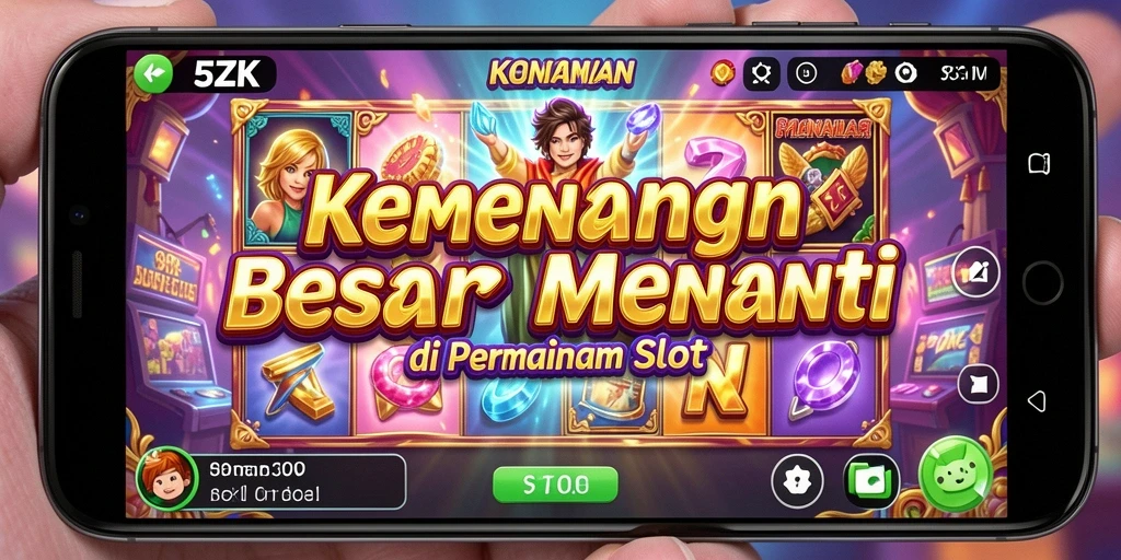 Tampilan utama gameplay Slot 5ZK yang mengasyikkan.
