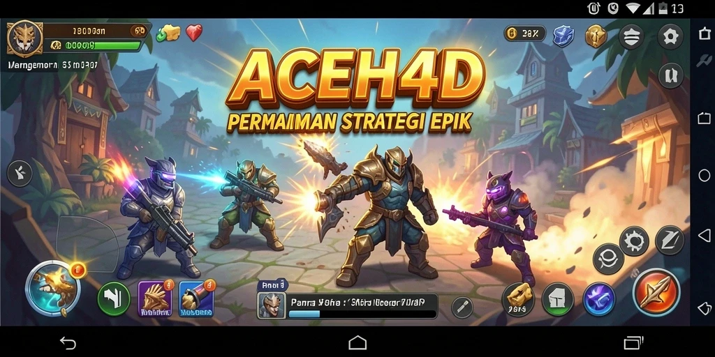 Tampilan layar ACEH4D dengan pertempuran strategi menarik.
