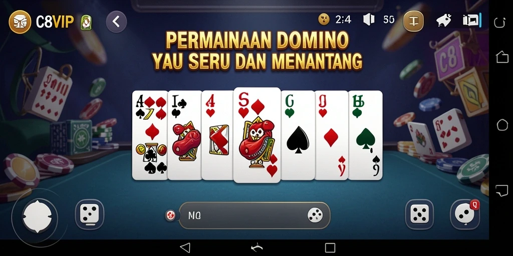 Tampilan memukau dari gameplay C8VIP yang menegangkan.