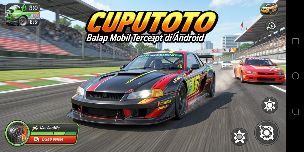 Gameplay balap mobil yang seru dan kompetitif di CUPUTOTO.