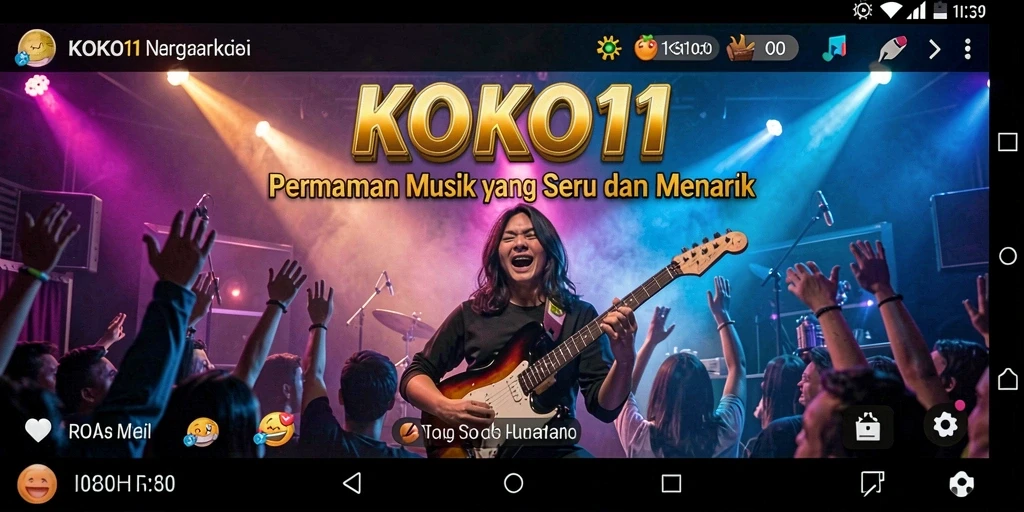 Screenshot KOKO11 menampilkan gameplay yang dinamis dan interaktif.