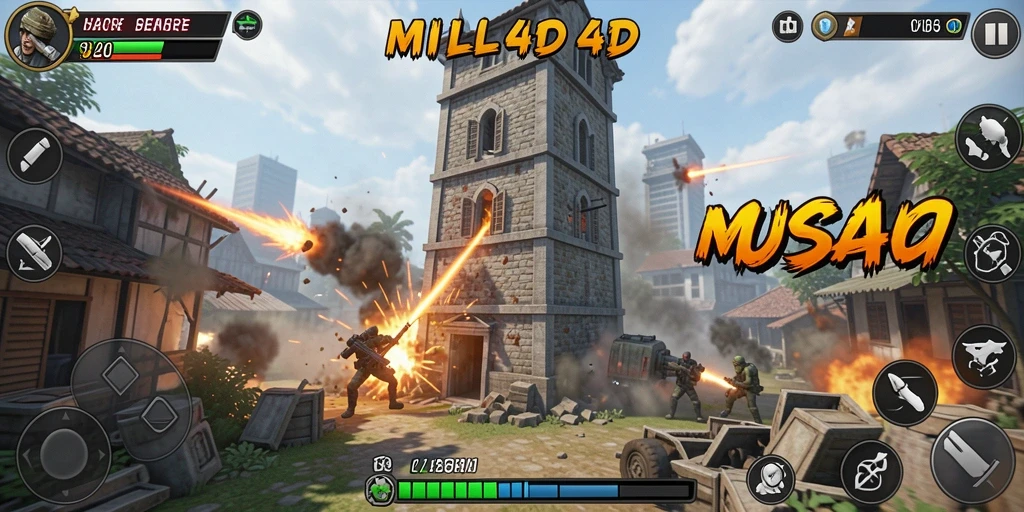 Tampilan gameplay <strong>MILO4D</strong> yang menarik dan menegangkan dalam pertempuran Tower Defense.