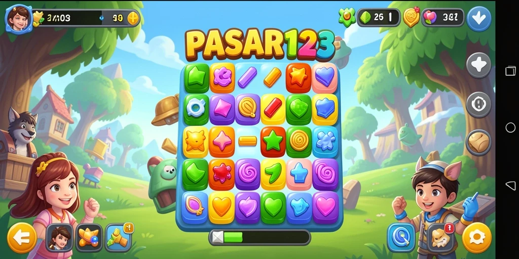 Tampilan menarik dengan gameplay seru Match-3.