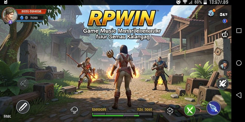 Gameplay RPWIN yang seru dan menarik saat bermain musik.
