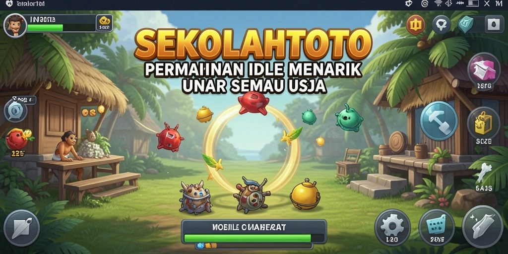 Tampilan gameplay SEKOLAHTOTO menunjukkan pengelolaan sekolah yang kreatif dan menyenangkan.