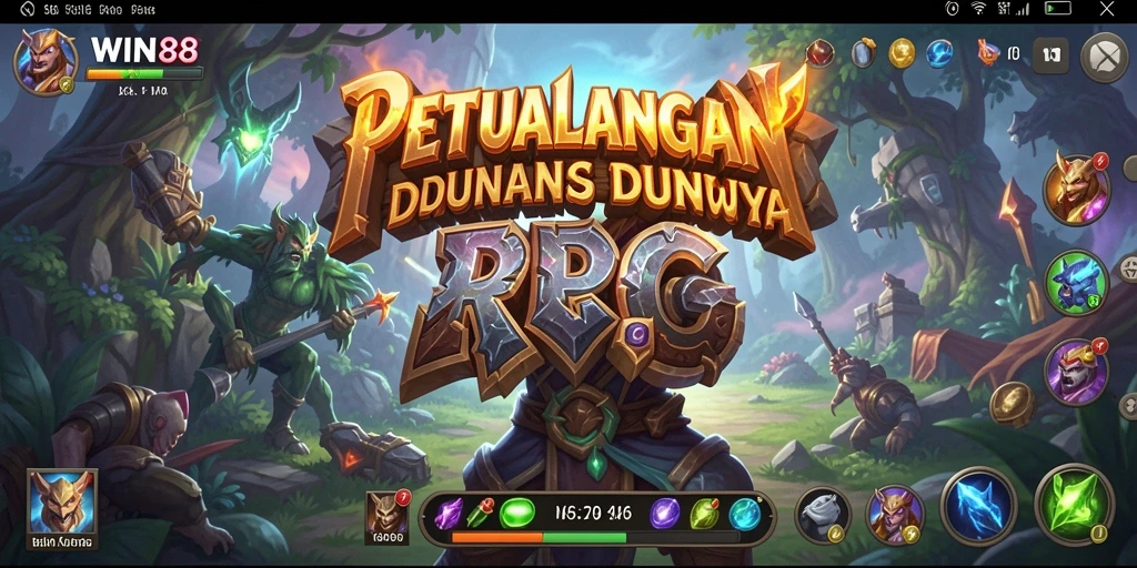 Tangkapan layar gameplay WIN88 menampilkan aksi seru dalam petualangan RPG.